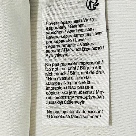 Lacoste Ultra-Dry Polo White/Yellow Size L | Pair With Denim Jeans/Denim Jacket - Picture 9 of 16